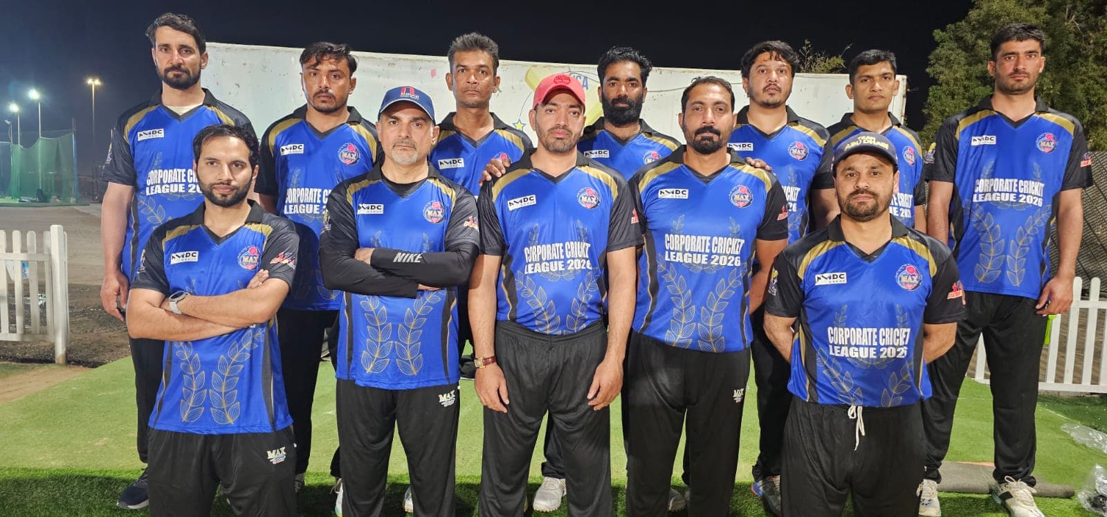 MAX Sports senior players on the ground