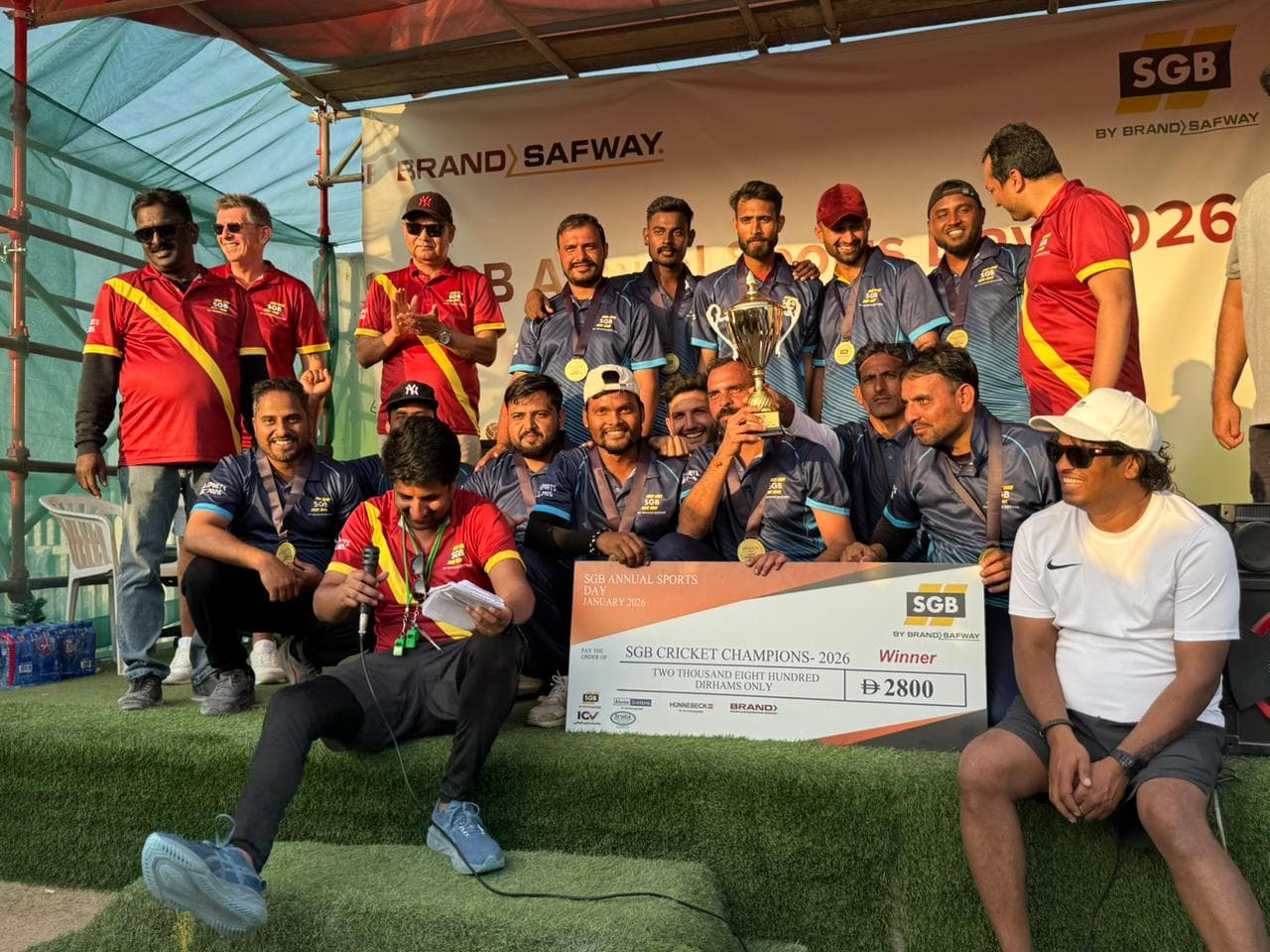Corporate cricket match at MAX Sports