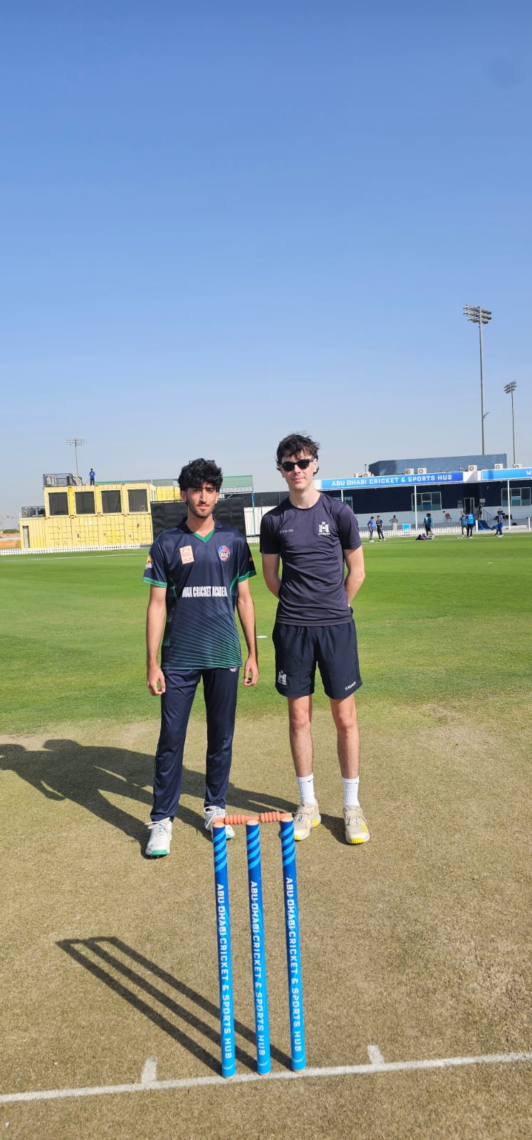 MAX Cricket Academy youth players at Abu Dhabi Cricket and Sports Hub